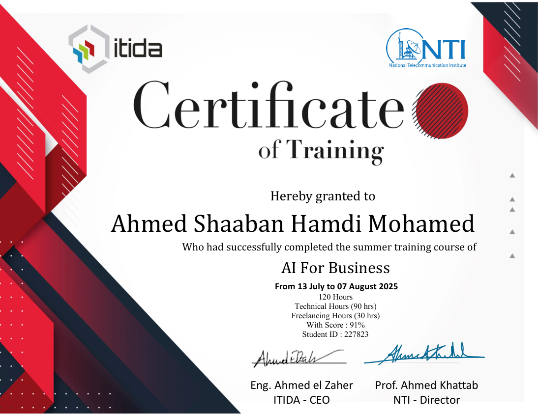 NTI - ML & DL