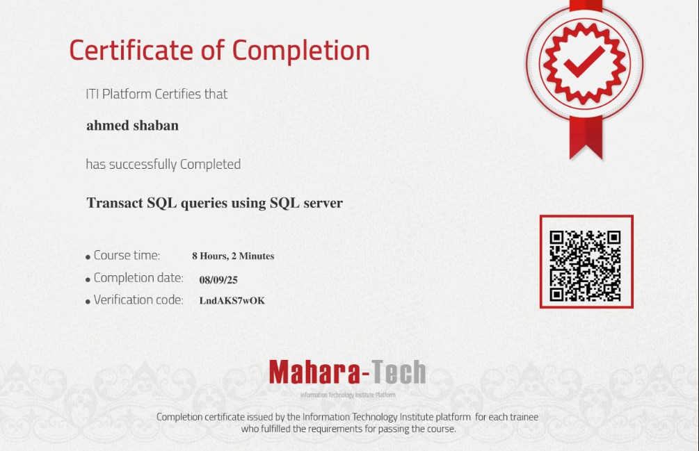 ITI - Transact-SQL